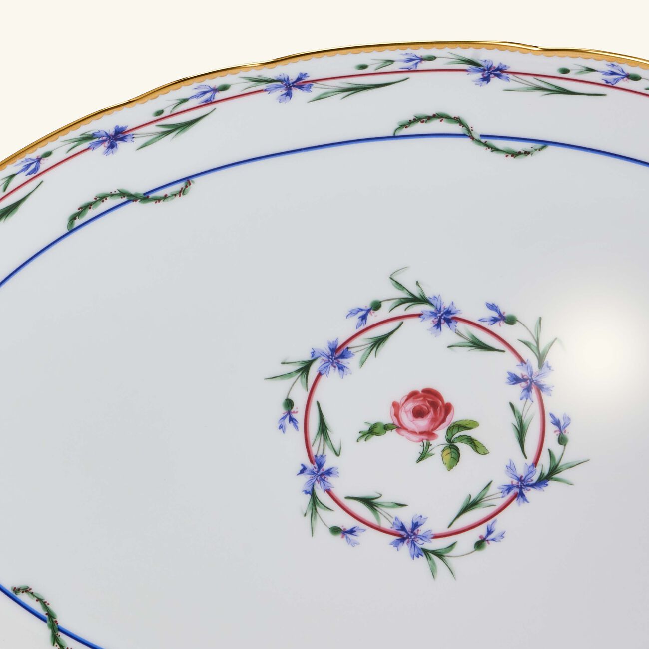 bernardaud le gobelet du roy serving platter oval white 38cm