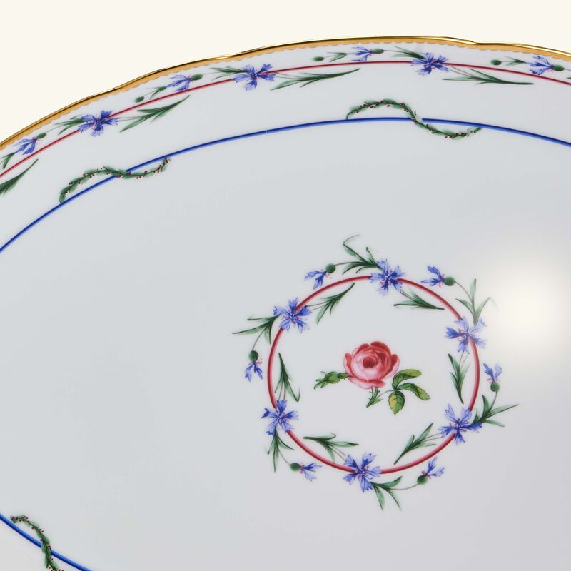 bernardaud le gobelet du roy serving platter oval white 38cm