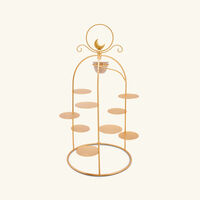 Peacock Extravaganza Pastry Stand & Coffee Cup Holder Gold villari peacock extravaganza pastry stand coffee cup holder gold