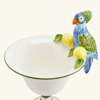 les ottomans ceramic parrot vase small