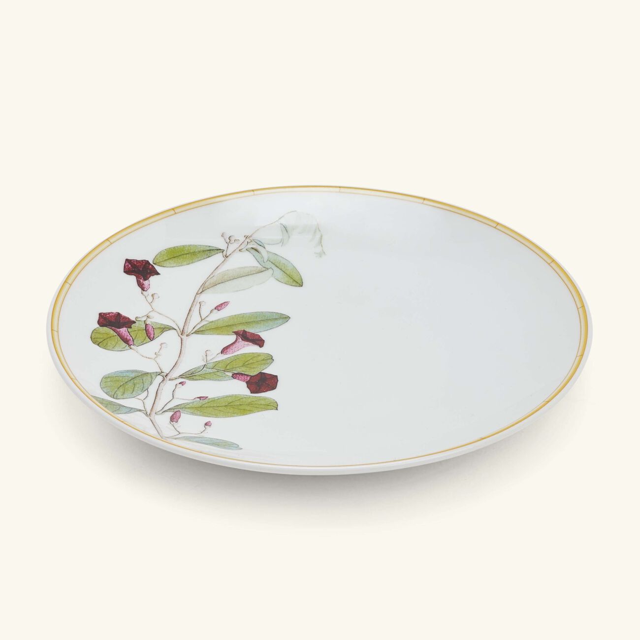 bernardaud jardin indien bread butter plate round green 16cm