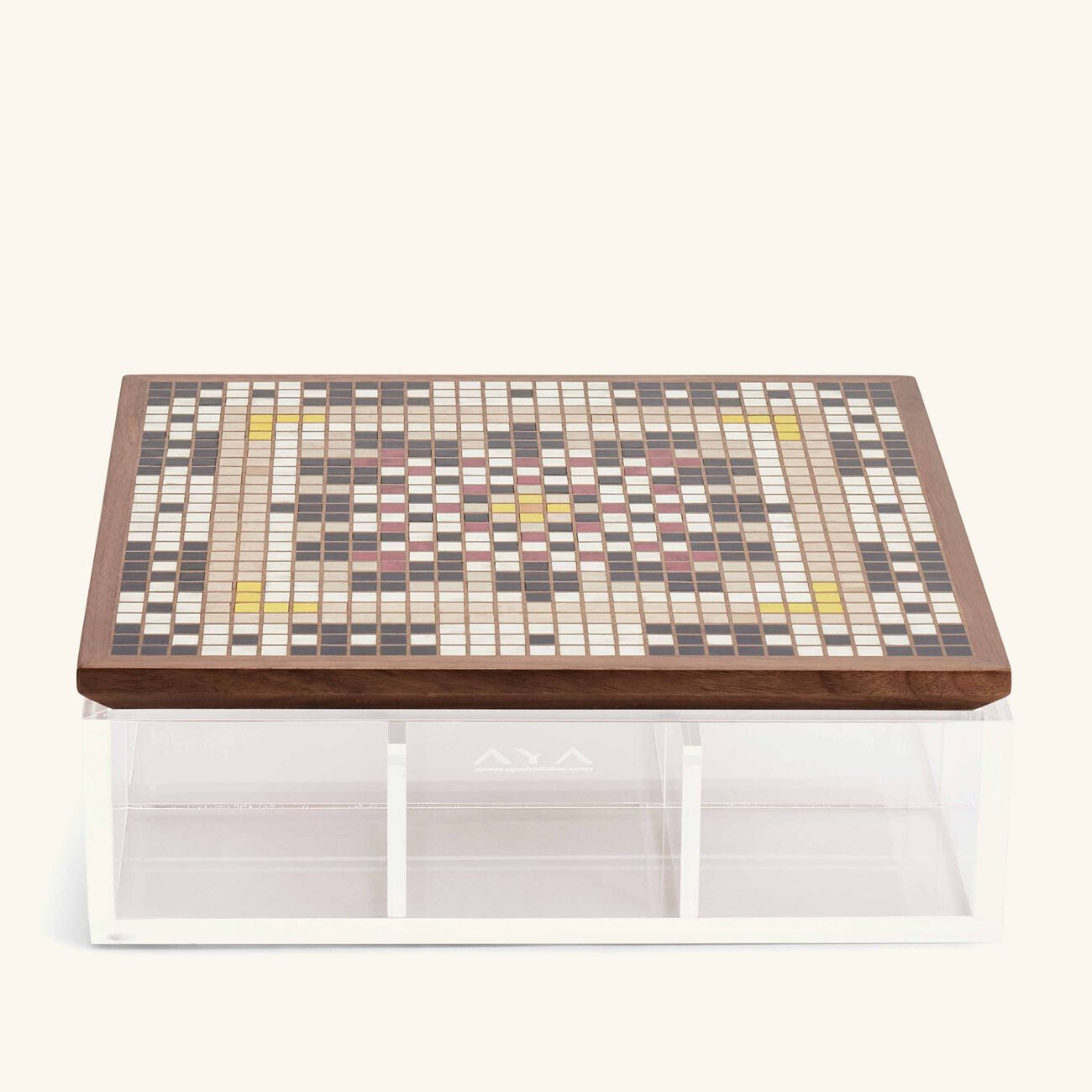 aya the art of living masjid al nabawi tea box brown