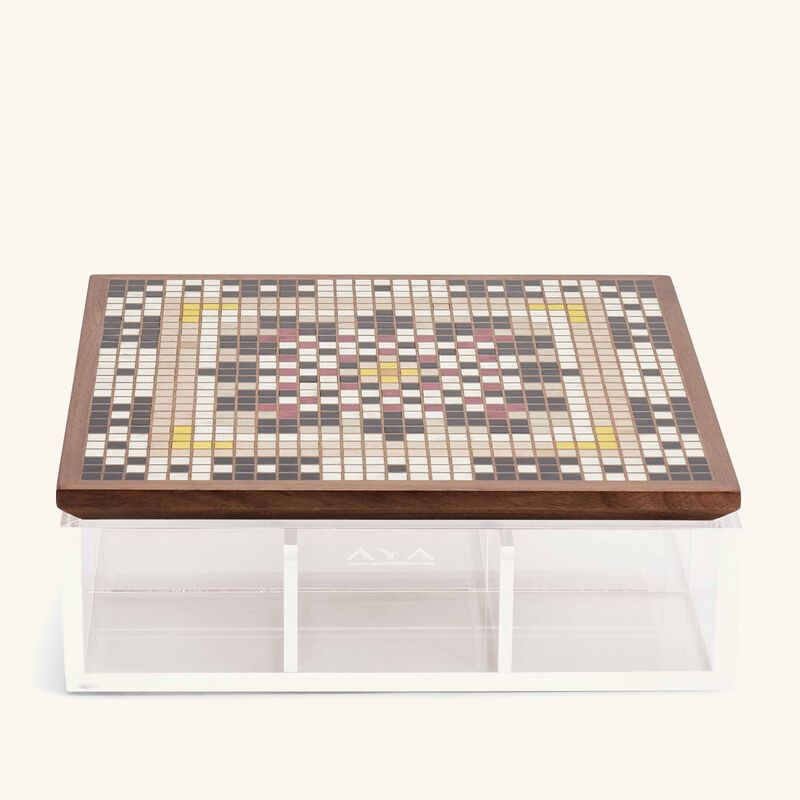 aya the art of living masjid al nabawi tea box brown