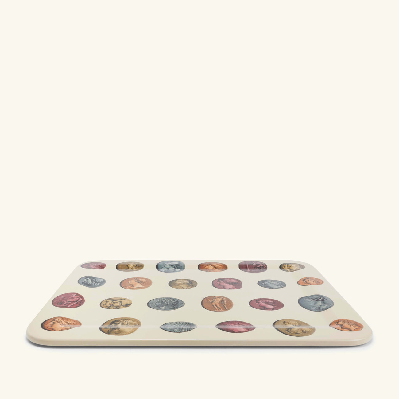 fornasetti cammei tray rectangular large pattern