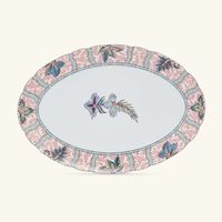 bernardaud collection braqueni serving platter oval red 33cm