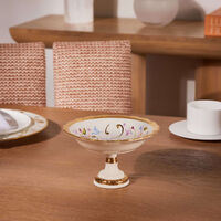 villari taormina footed bowl white