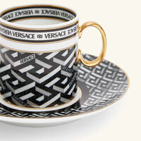 versace la greca signature coffee cup saucer pattern