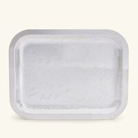christofle graffiti serving tray rectangular mini silver plated