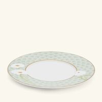 bernardaud praiana bread   butter plate round green 16cm