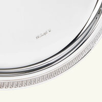 christofle malmaison serving tray round medium silver plated