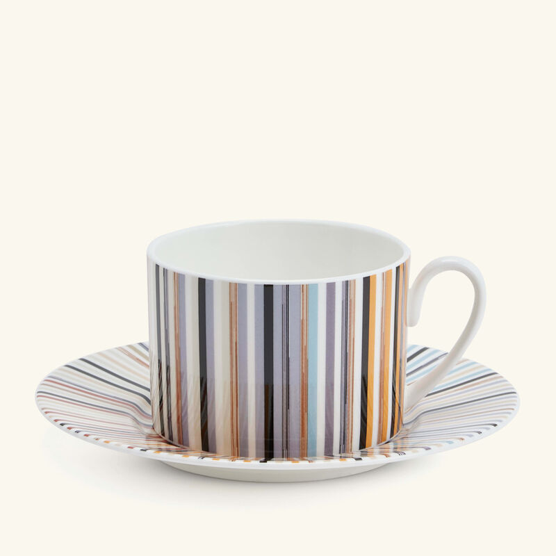 missoni home jenkins tea cup saucer stripes set of 6