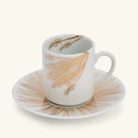 Tamrah by Razan Alazzouni Branch Coffee Cup & Saucer Gold Set of 2 silsal tamrah by razan alazzouni branch coffee cup saucer gold set of 2