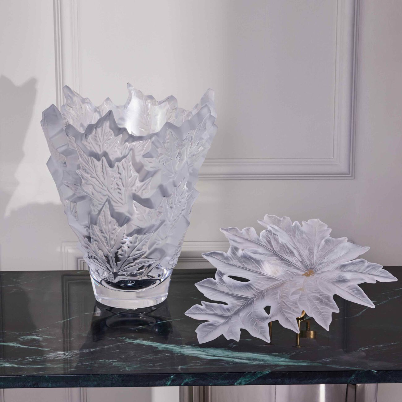 Champs-Élysées Vase Medium Clear lalique champs lys es vase medium clear