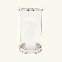 ralph lauren home modern hurricane candle holder small silver