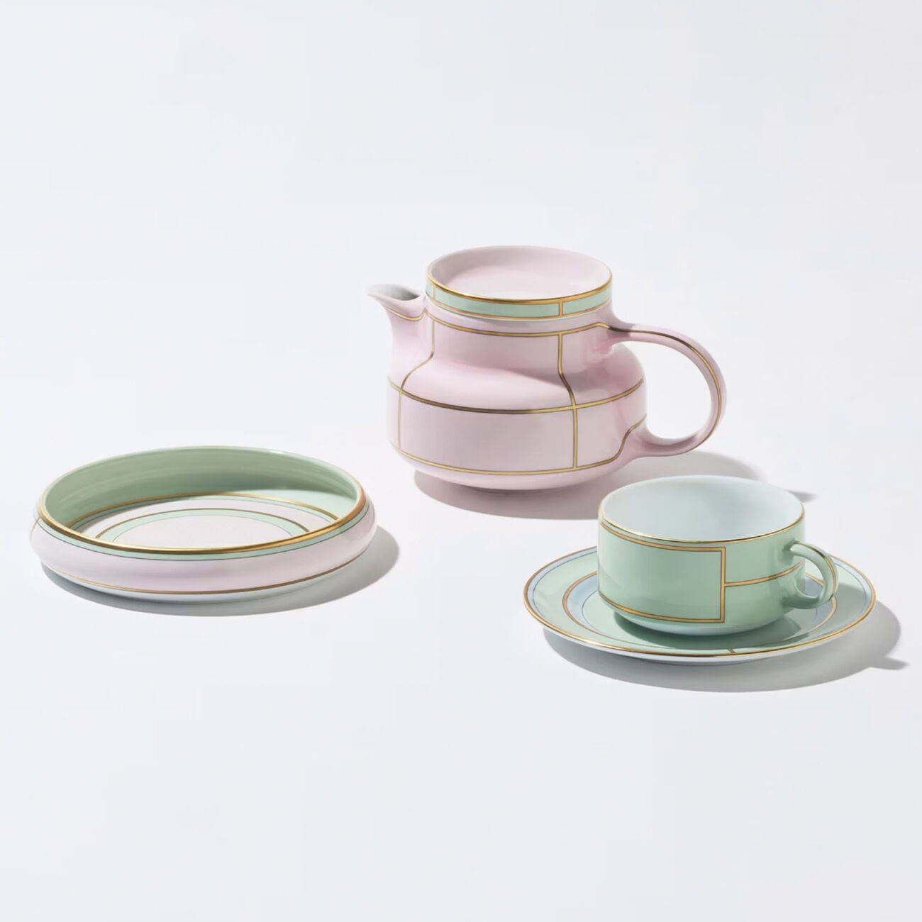 ginori 1735 diva serving platter round pink 17cm