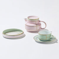 ginori 1735 diva serving platter round pink 17cm