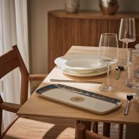 bernardaud aux rois cake platter rectangular gold