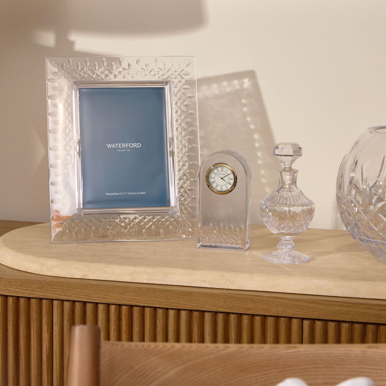 Lismore Photo Frame Clear 5x7IN waterford lismore photo frame clear 5x7in