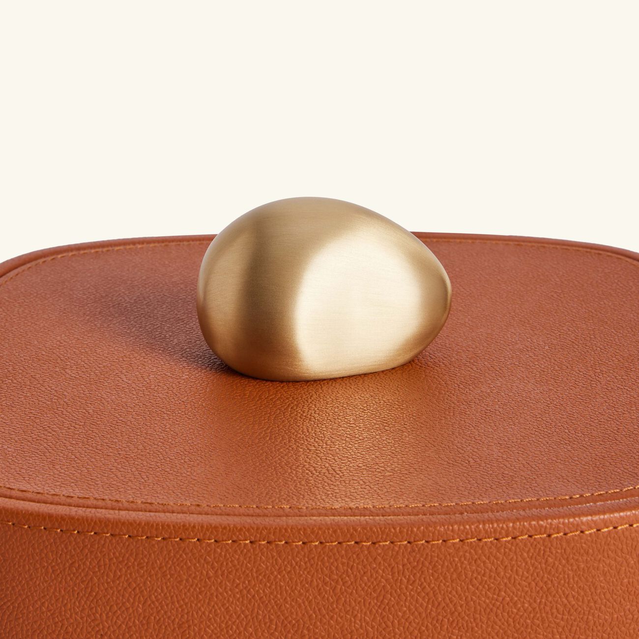 assouline pebble trinket box camel