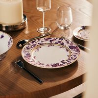 bernardaud prunus dinner plate round purple 26cm