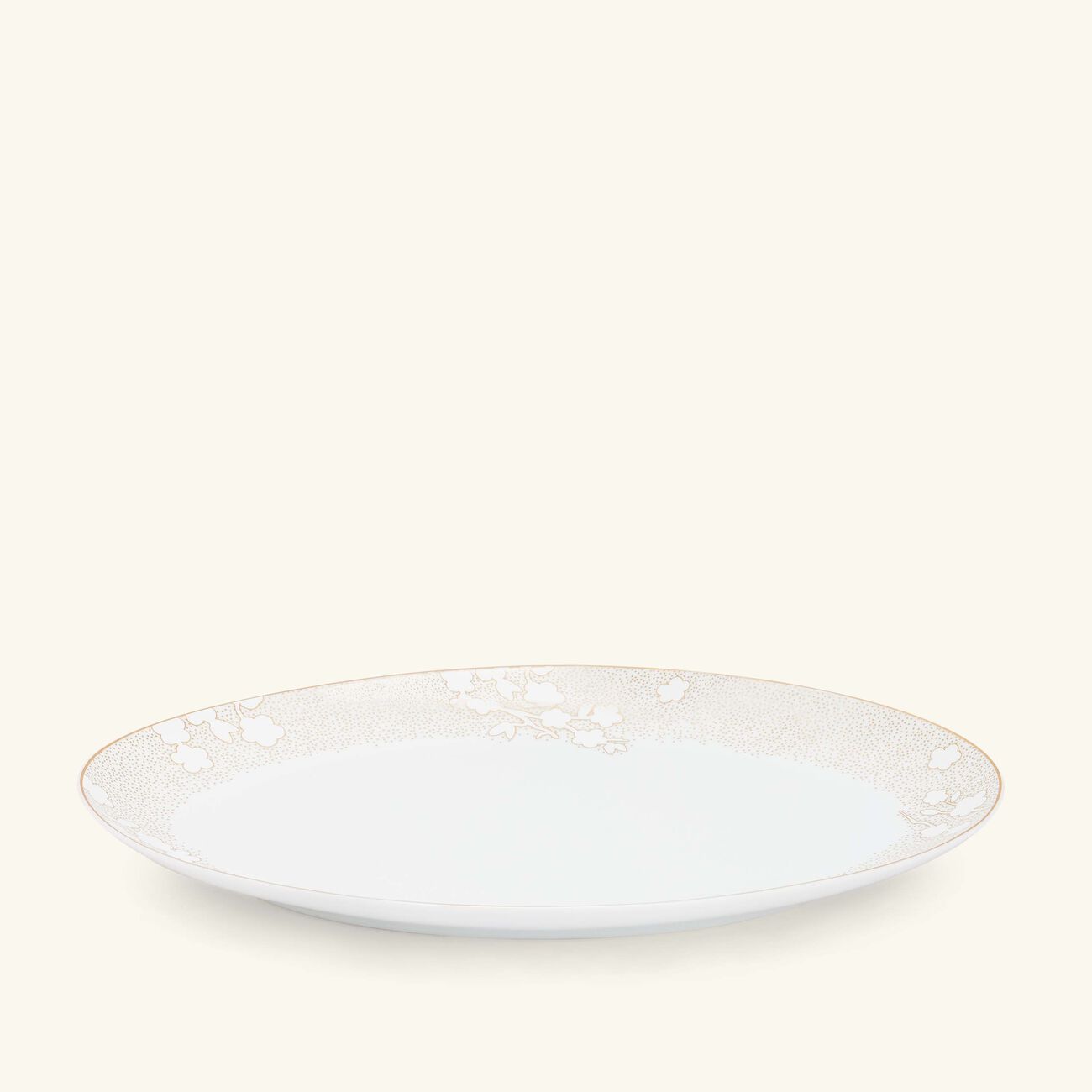 Reves Serving Platter Oval White 38cm bernardaud reves serving platter oval white 38cm
