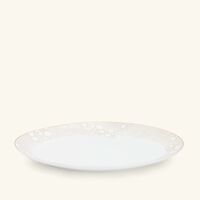 Reves Serving Platter Oval White 38cm bernardaud reves serving platter oval white 38cm
