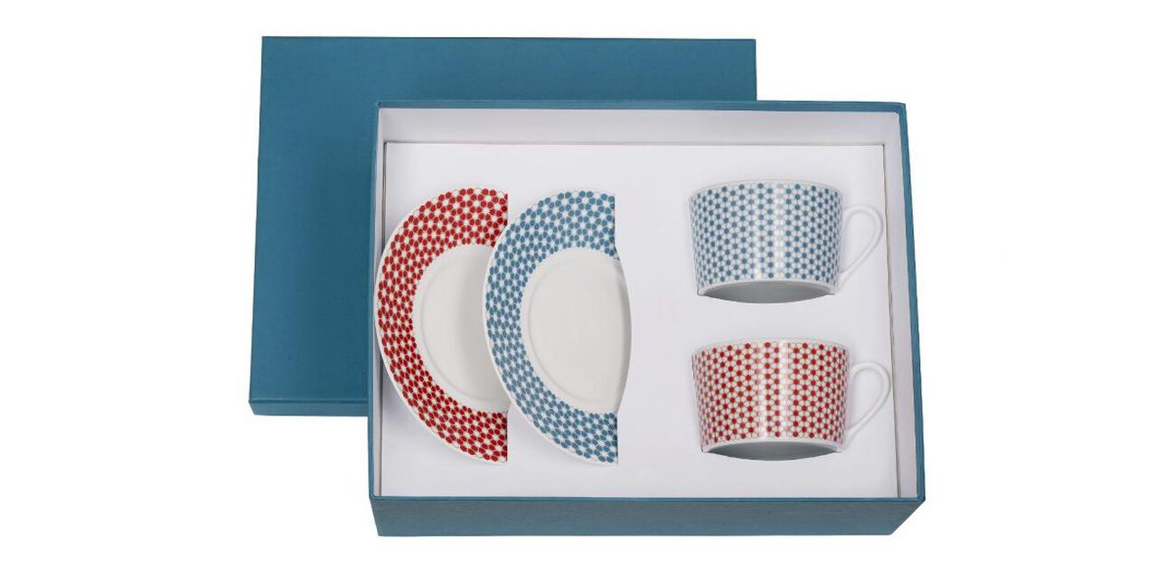 christofle madison 6 tea cup saucer set of 2