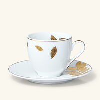 Vegetal Tea Cup & Saucer Gold bernardaud vegetal tea cup saucer gold