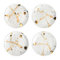 1948 Serving Plate Round White 16cm Set Of 4 jonathan adler 1948 serving plate round white 16cm set of 4