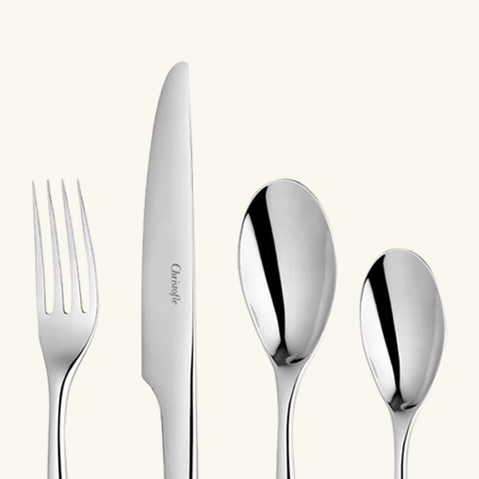 christofle la trousse 4 pc medium sized stainless steel set