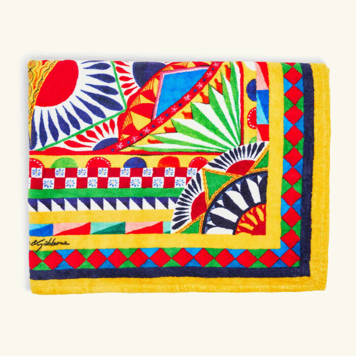 dolce gabbana casa carretto beach towel pattern