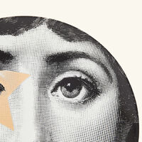 fornasetti tema e variazioni no 381 wall plate gold