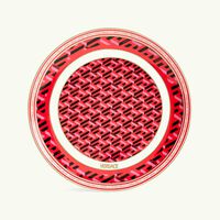 versace la greca signature bread butter plate round red 16cm