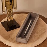 اس تي دوبون قلم حبر جاف  بولبوينت  دي إنيشال باللون الفضي