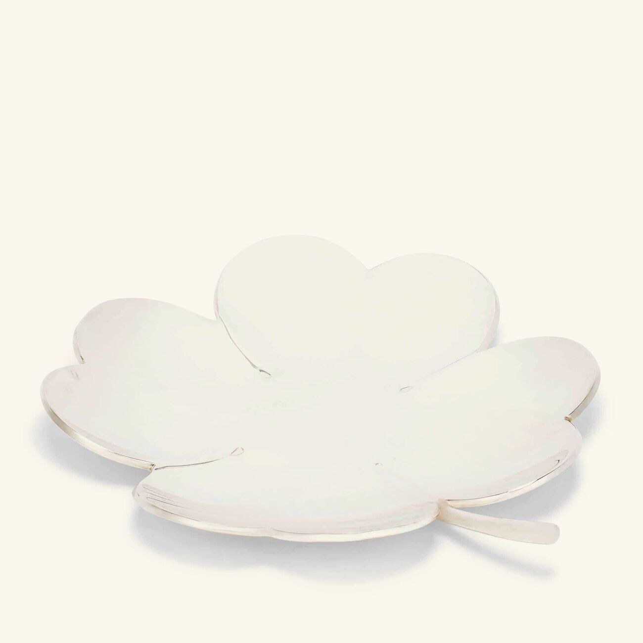christofle trefle clover trinket tray silver plated