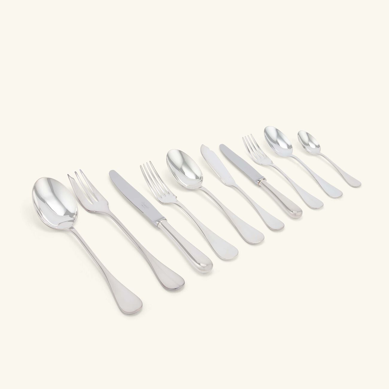 christofle fidelio flatware set with chest silver plated