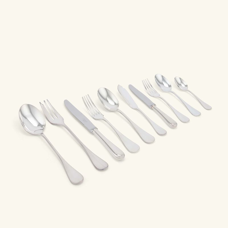 christofle fidelio flatware set with chest silver plated