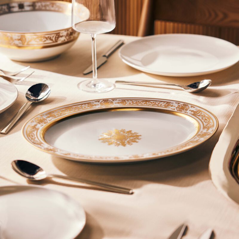 Aux Rois Serving Platter Oval Gold 33cm bernardaud aux rois serving platter oval gold 33cm