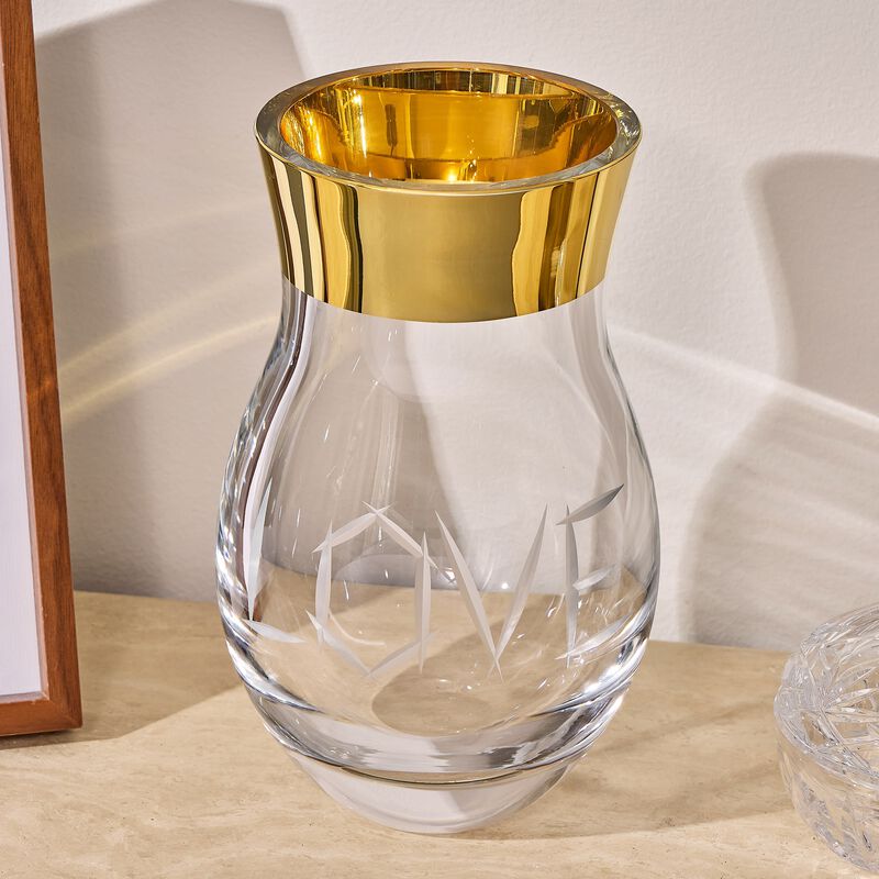 ruckl love vase medium gold