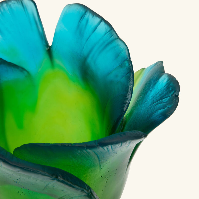 Ginkgo Vase Small Green daum ginkgo vase small green