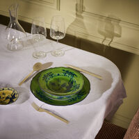 ginori 1735 oriente italiano malachite soup plate green 24cm