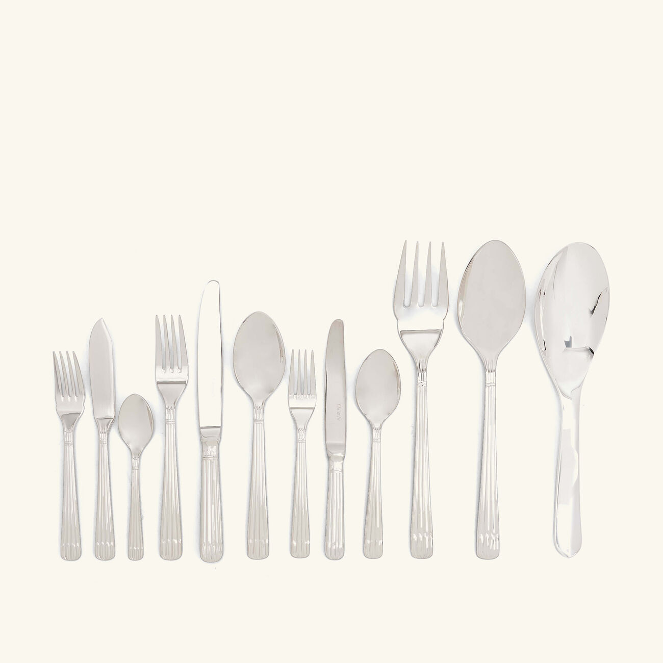 christofle osiris 110 piece flatware set with chest stainless steel