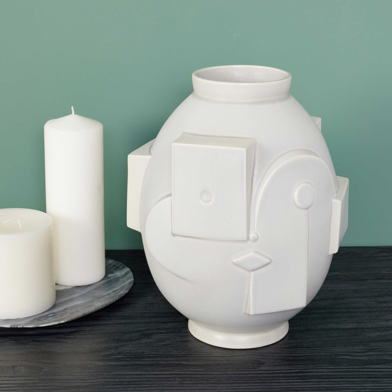 Metropolis Vase Large White jonathan adler metropolis vase large white