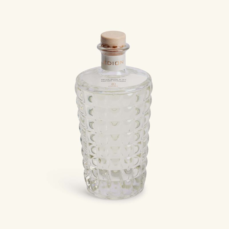 edion cello suite no 27 cotton harmony bianca candle   diffuser set