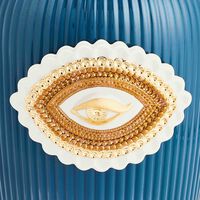 lladro lover s eyes vase medium blue