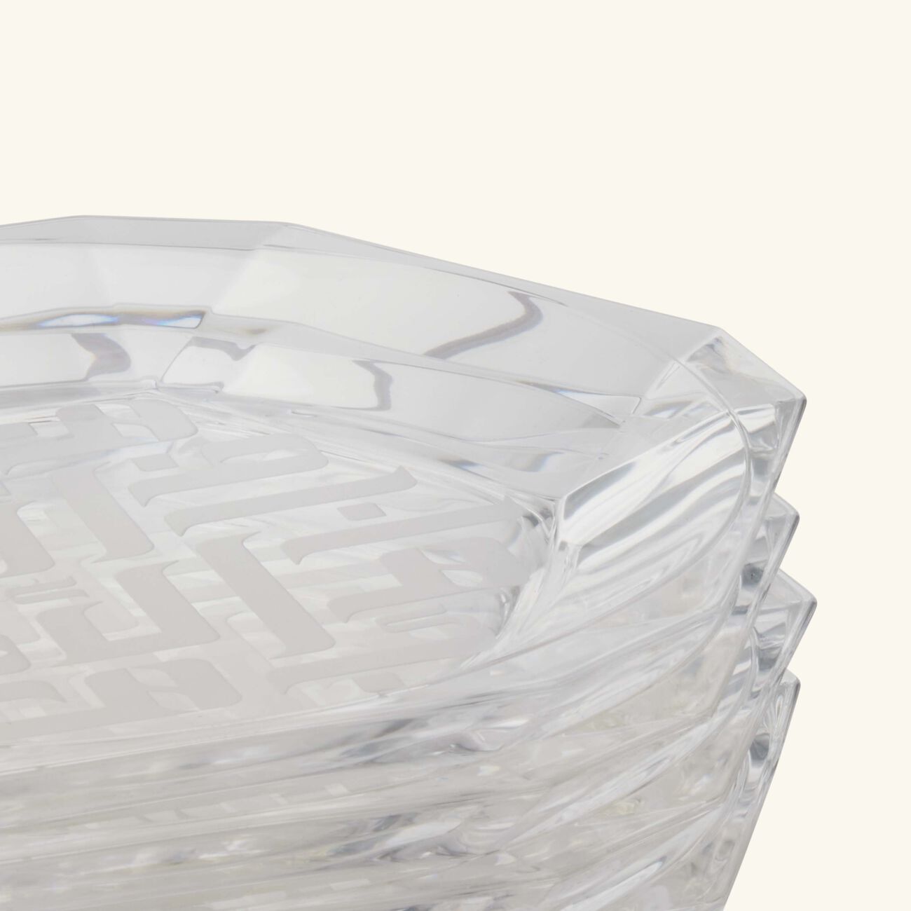 dimlaj dar bread plate clear 18cm set of 4