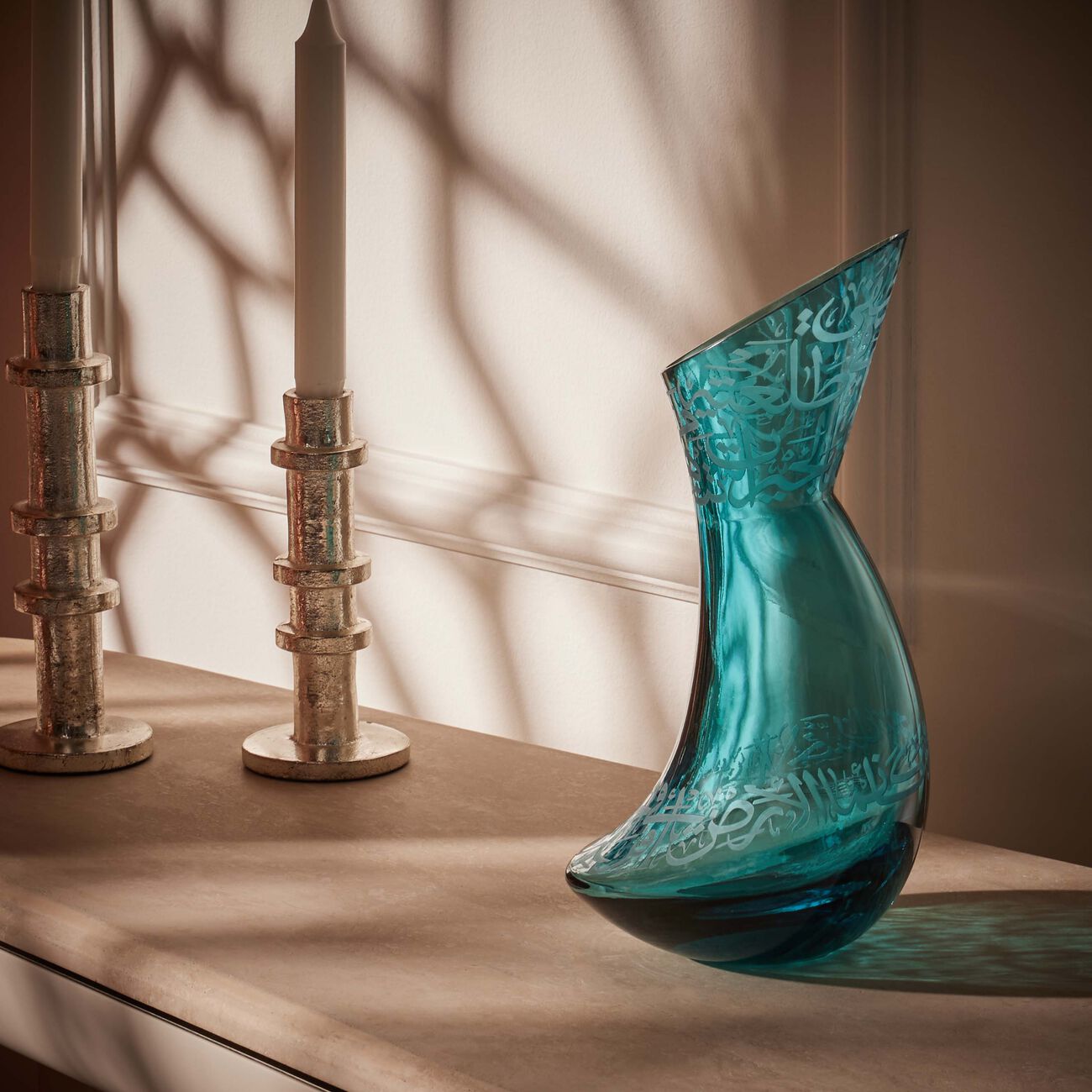 Thuluth Vase Medium Blue dimlaj thuluth vase medium blue