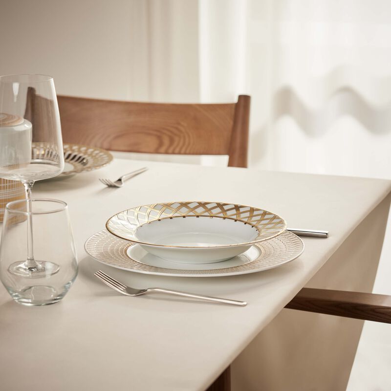pinto paris vannerie soup plate gold 22cm