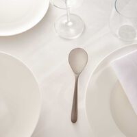 christofle l ame de cream soup spoon black