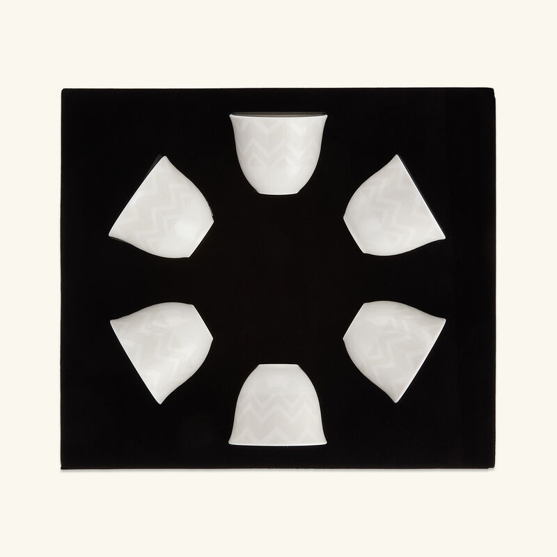 ميسوني هوم فنجان عربي زيج زاج أبيض طقم ست قطع